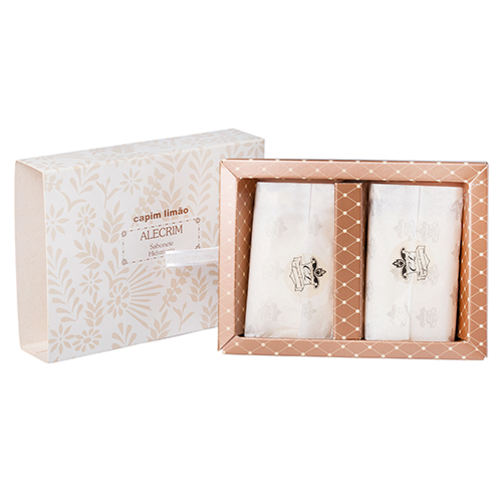 Sabonete Hidratante Barra Capim Limão (Alecrim) - 2 Unidades 90g